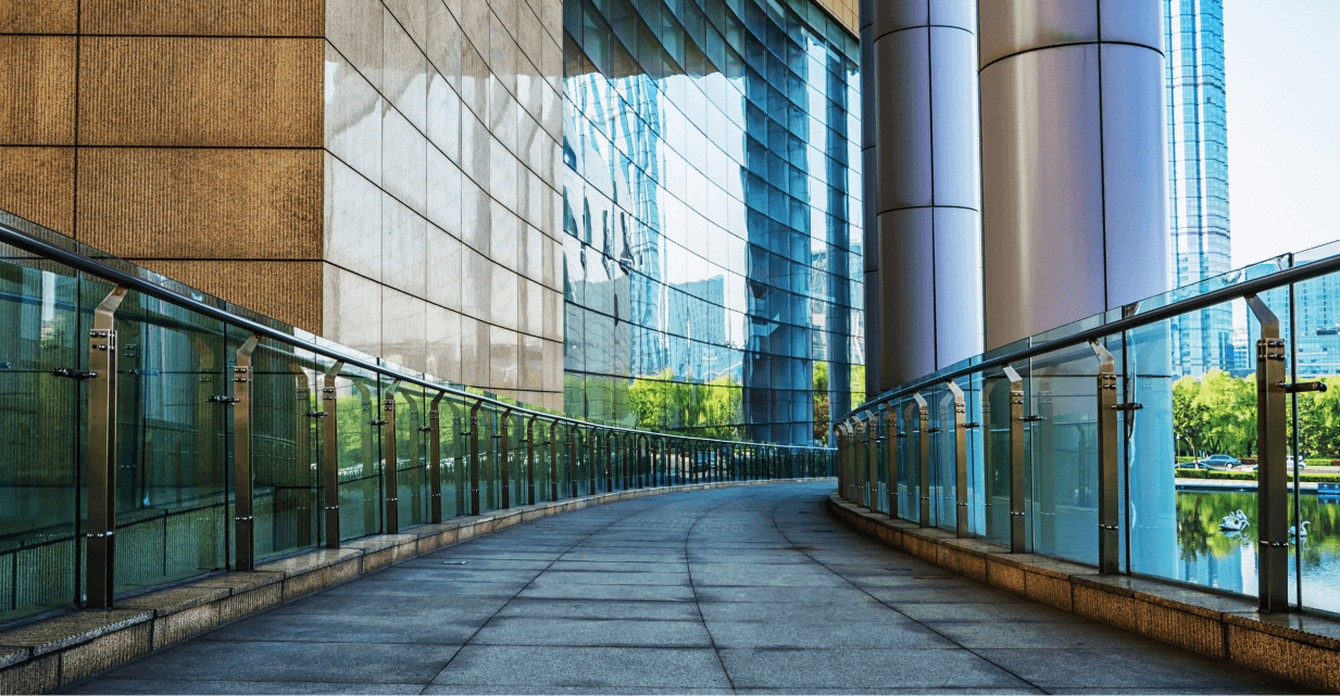 building outdoor hallway
